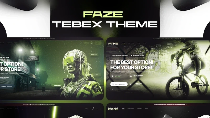 Faze FiveM Tebex Theme Template